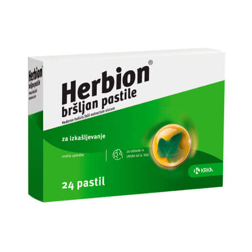 Herbion bršljan pastile, 24 pastil